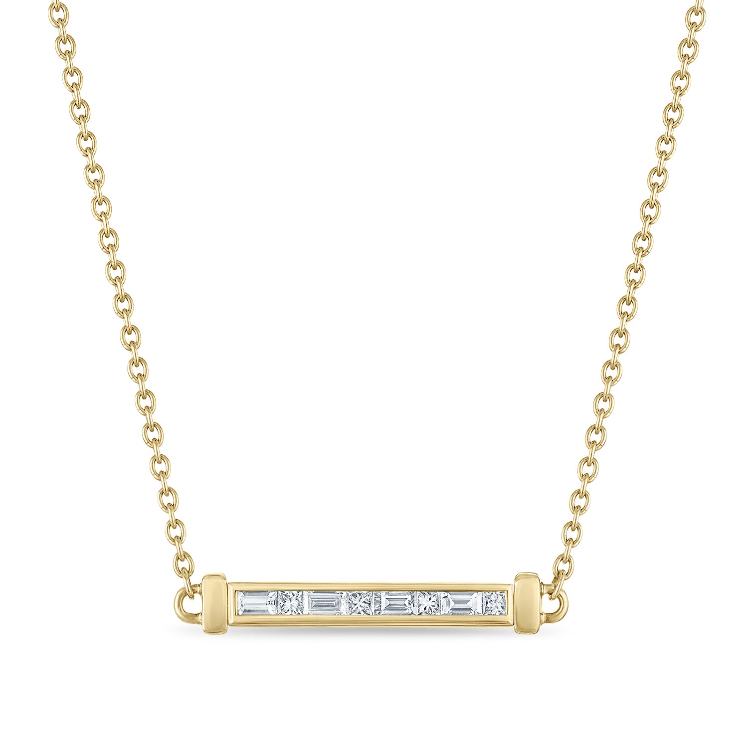 Essentials Single Bar Spinning Necklace