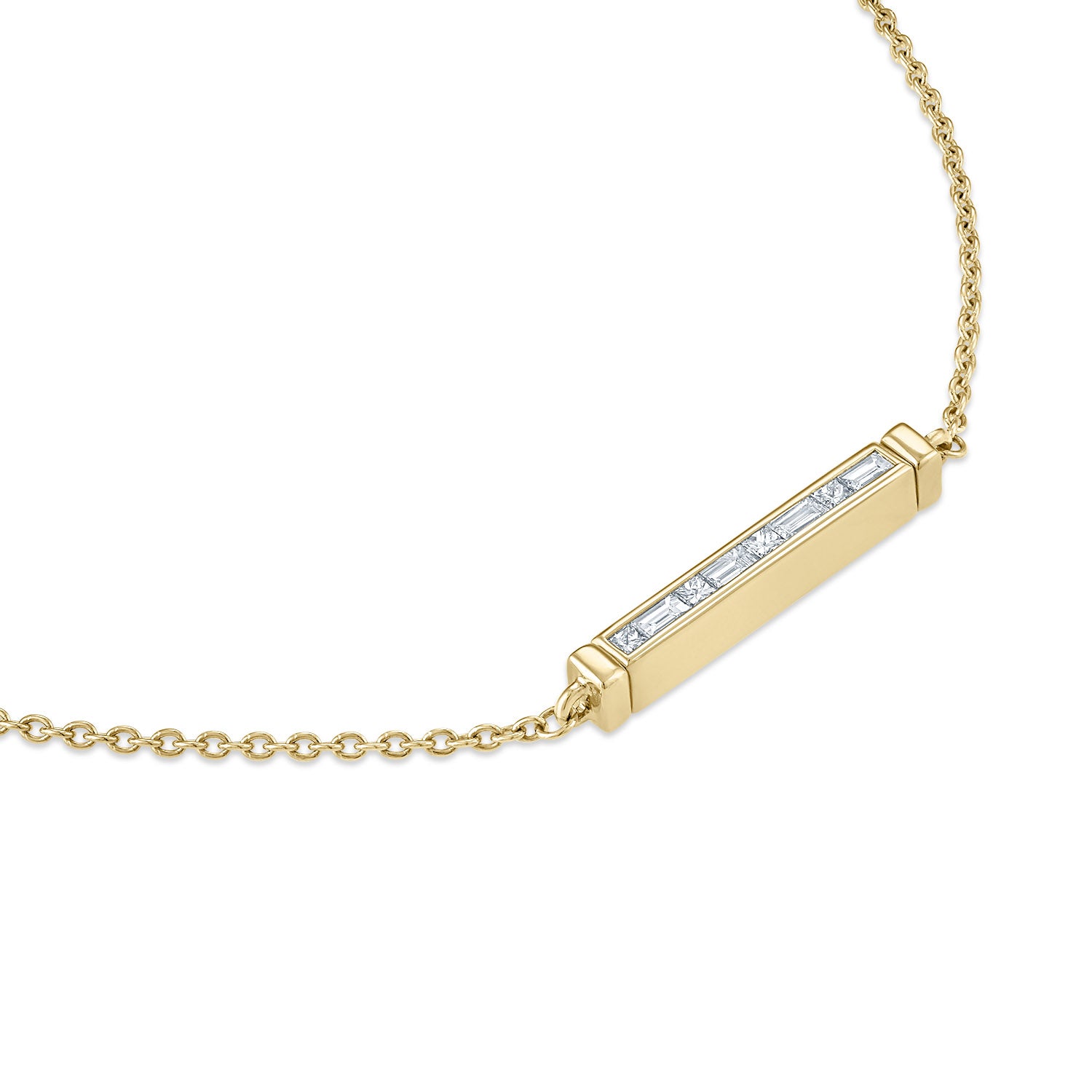 Essentials Single Bar Spinning Necklace