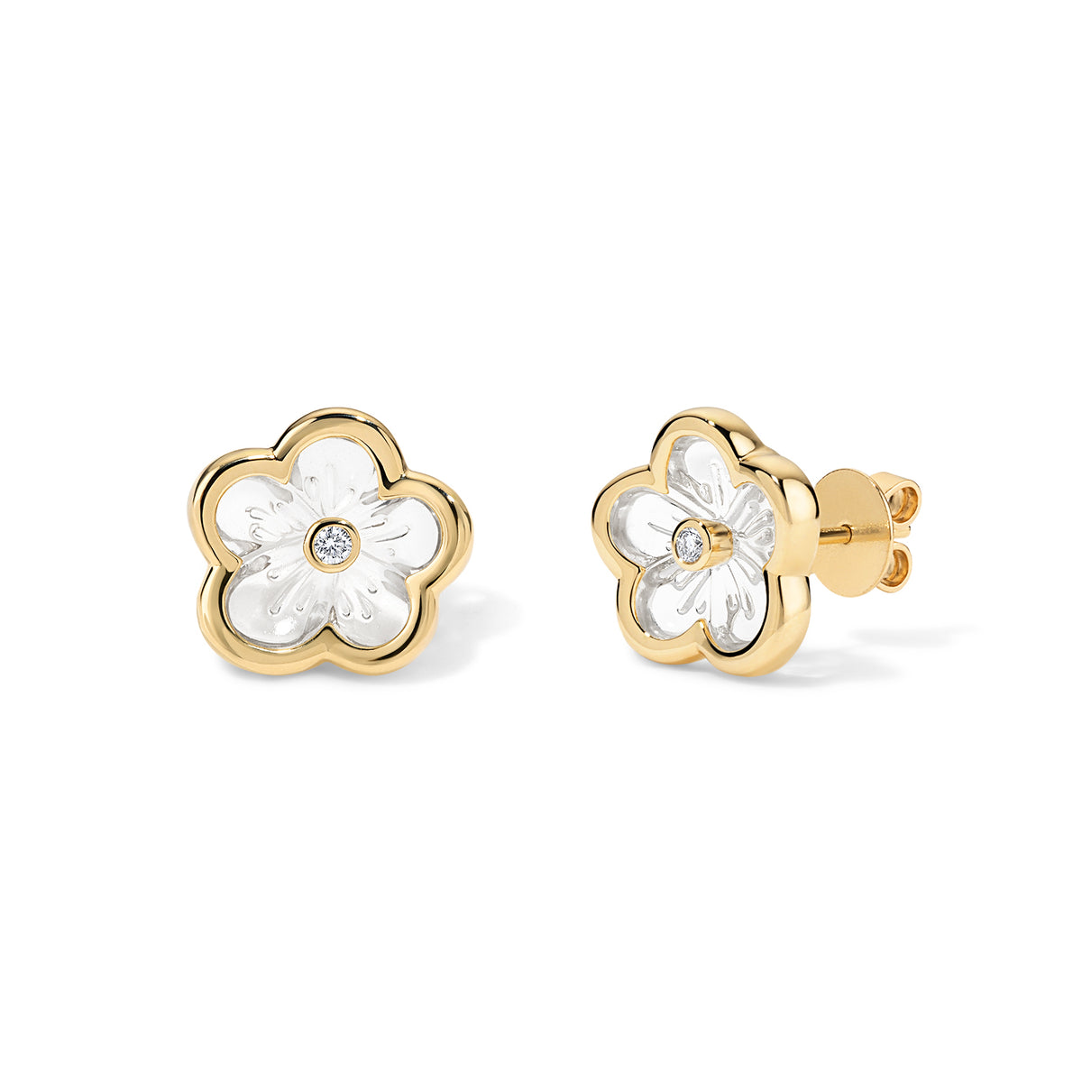 Florette Halo Medium Studs