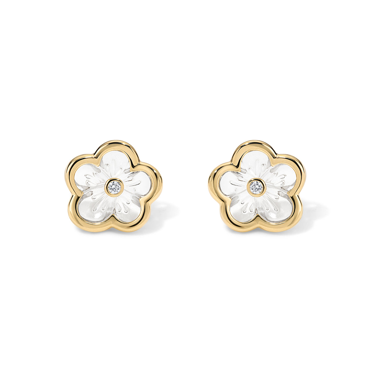 Florette Halo Medium Studs