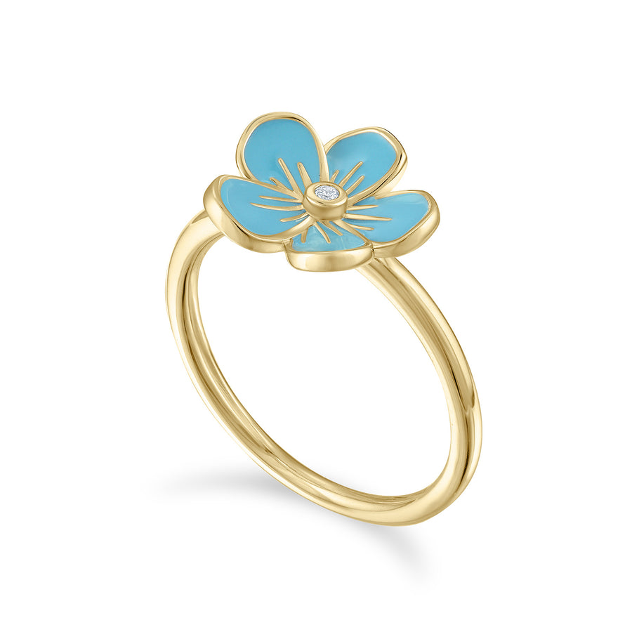 Medium Florette Ring in Blue