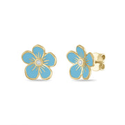 Medium Florette Studs in Blue