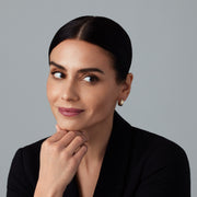 Essentials Medium Linear Diamond Hoop Earrings