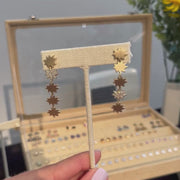 Gold Five Star Mini KAPOW! Convertible Earrings: One Pavé Diamond Star