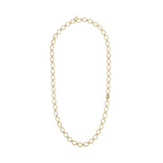 Teatro Long Gold Necklace with Pavé Diamond Elements
