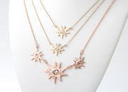 Gold Stellina/KAPOW! Necklace: Diamond