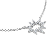 White Gold Stellina Nova/KAPOW! Necklace: Pavé Diamonds