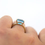 Blue Topaz Bonbon Ring