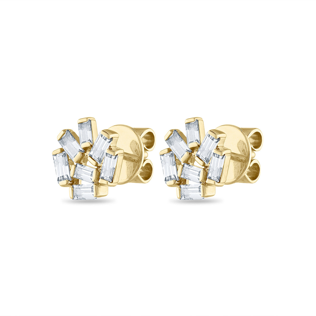 Small Jubilation Earrings: Diamonds