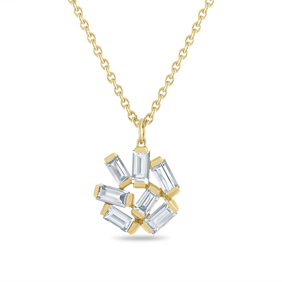 Small Jubilation Pendant Necklace: Diamond