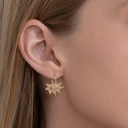 Gold Stellina/KAPOW! Earrings: Turquoise