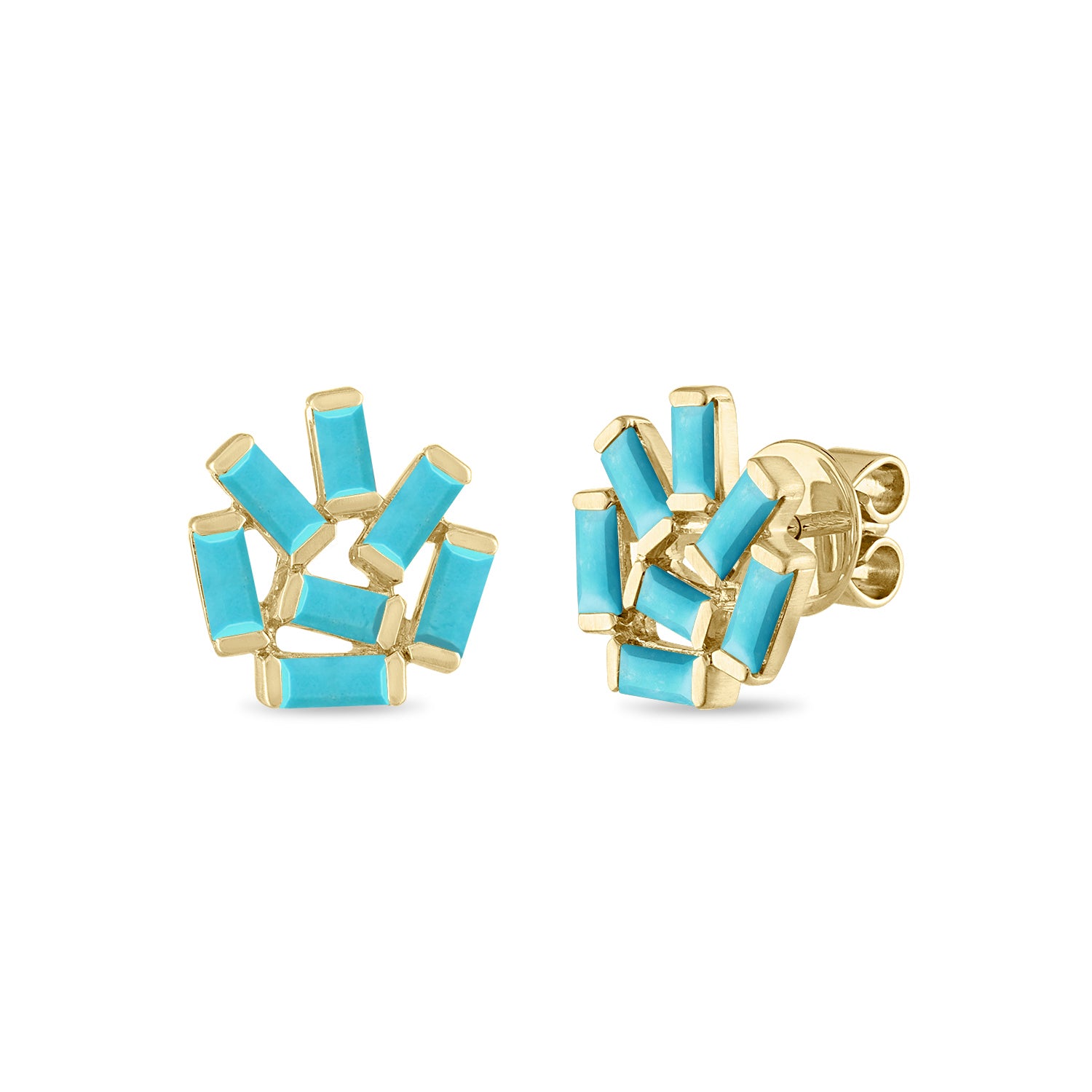 Medium Jubilation Studs: Turquoise