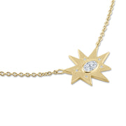 Gold Stellina/KAPOW! Necklace: Diamond