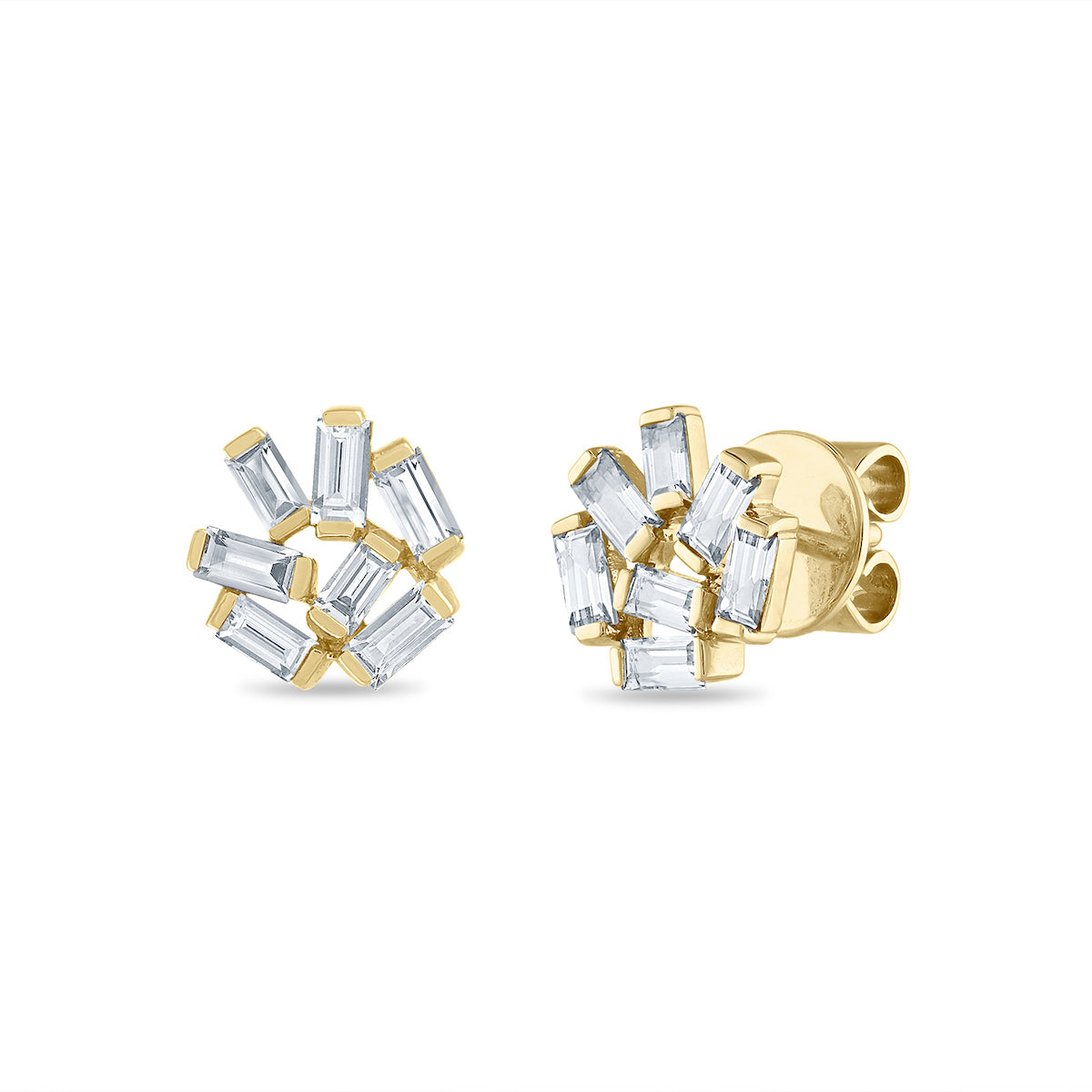 Small Jubilation Earrings: Diamonds